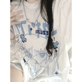Harajuku Anime Pastel Goth Print T-Shirts